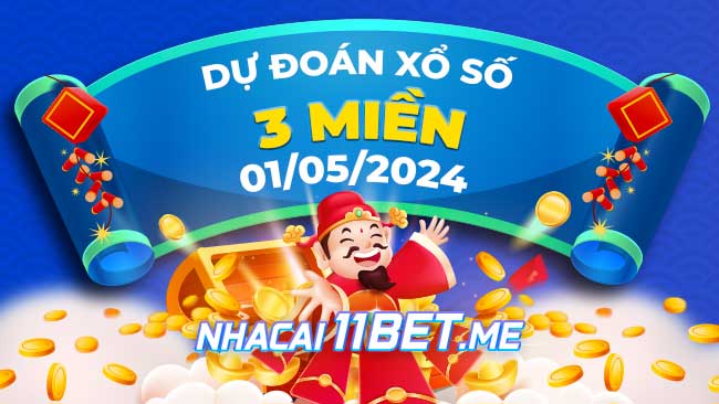 Thumbnail Nhà cái 11BET soi cầu xổ số 3 miền ngày 1-5-2024