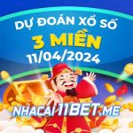 Soi cầu xổ số 3 miền 11/4/2024 - Dự đoán KQXS hôm nay 11-04 Thumbnail Nhà cái 11BET soi cầu xổ số 3 miền ngày 11-4-2024