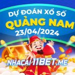 Soi cầu XSQNA 23/4/2024 - Dự đoán xổ số Quảng Nam hôm nay 23-04 Thumbnail Nhà cái 11Bet Soi cầu Quảng Nam ngày 23-4-2024