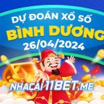 Soi cầu XSBD 26/4/2024 - Dự đoán xổ số Bình Dương hôm nay 26-04 Thumbnail Nhà cái 11Bet Soi cầu Bình Dương ngày 26-4-2024