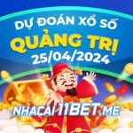 Soi cầu XSQT 25/4/2024 - Dự đoán xổ số Quảng Trị hôm nay 25-04 Thumbnail Nhà cái 11Bet Soi cầu Quảng Trị ngày 25-4-2024