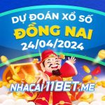 Soi cầu XSDN 24/4/2024 - Dự đoán xổ số Đồng Nai hôm nay 24-04 Thumbnail Nhà cái 11Bet Soi cầu Đồng Nai ngày 24-4-2024