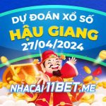 Soi cầu XSHG 27/4/2024 - Dự đoán xổ số Hậu Giang hôm nay 27-04 Thumbnail Nhà cái 11Bet Soi cầu Hậu Giang ngày 27-4-2024