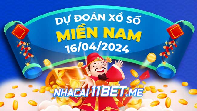 Thumbnail Nhà cái 11BET soi cầu xổ số Miền Nam ngày 16-4-2024