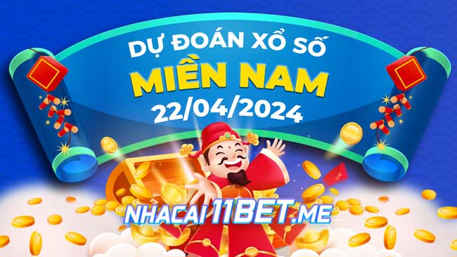 Thumbnail Nhà cái 11BET soi cầu xổ số Miền Nam ngày 22-4-2024