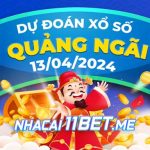 Thumbnail Nhà cái 11Bet Soi cầu Quảng Ngãi ngày 13-4-2024