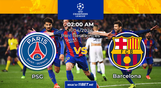 psg vs barcalona 2h 11-4-2024