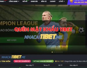 quên mật khẩu 11Bet