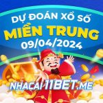 Soi cầu XSMT 9/4/2024 - Dự đoán xổ số miền Trung hôm nay 09-04 Thumbnail Nhà cái 11BET soi cầu xổ số Miền Trung ngày 9-4-2024