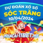 Soi cầu XSST 10/4/2024 - Dự đoán xổ số Sóc Trăng hôm nay 10-04 Thumbnail Nhà cái 11Bet Soi cầu Sóc Trăng ngày 10-4-2024
