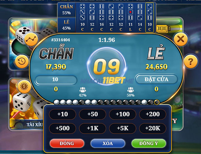 Đặt cược chơi Chẵn lẻ Siêu Tốc tại V-Gaming 11Bet