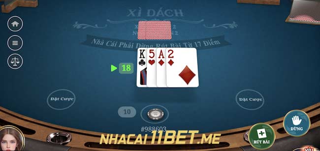 Cách chơi Xì Dách tại V Gaming 11Bet