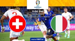 Nhận định kèo trận đấy Thụy Sỹ và Ý ngày 29/06 lúc 23h00