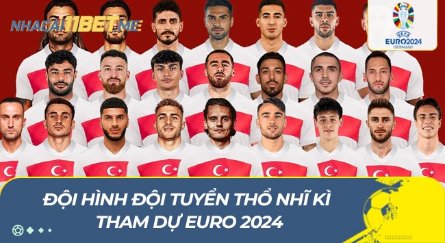 đội hình đội tuyển Thổ Nhĩ Kì tham dự euro 2024