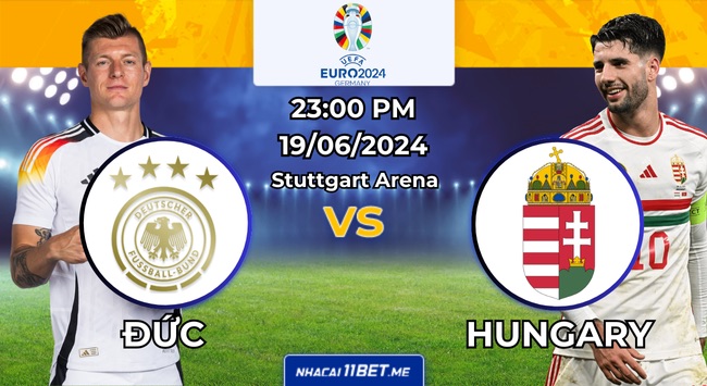 Nhận định bóng đá Đức vs Hungary, 23h00 ngày 19/06/2024: Đức có thể vào vòng trong sớm?