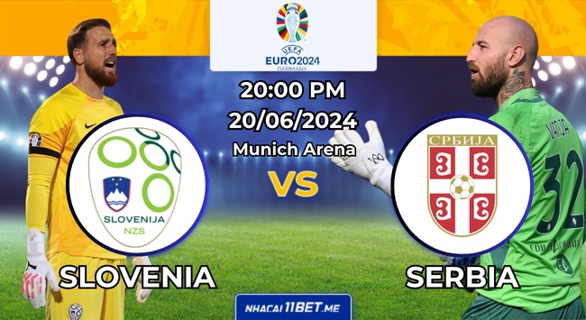 Nhận định bóng đá Slovenia vs Serbia, 20h00 ngày 20/06/2024