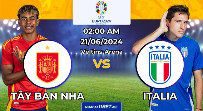 Nhận định bóng đá Tây Ban Nha vs Italy, 02h00 ngày 21/06/2024